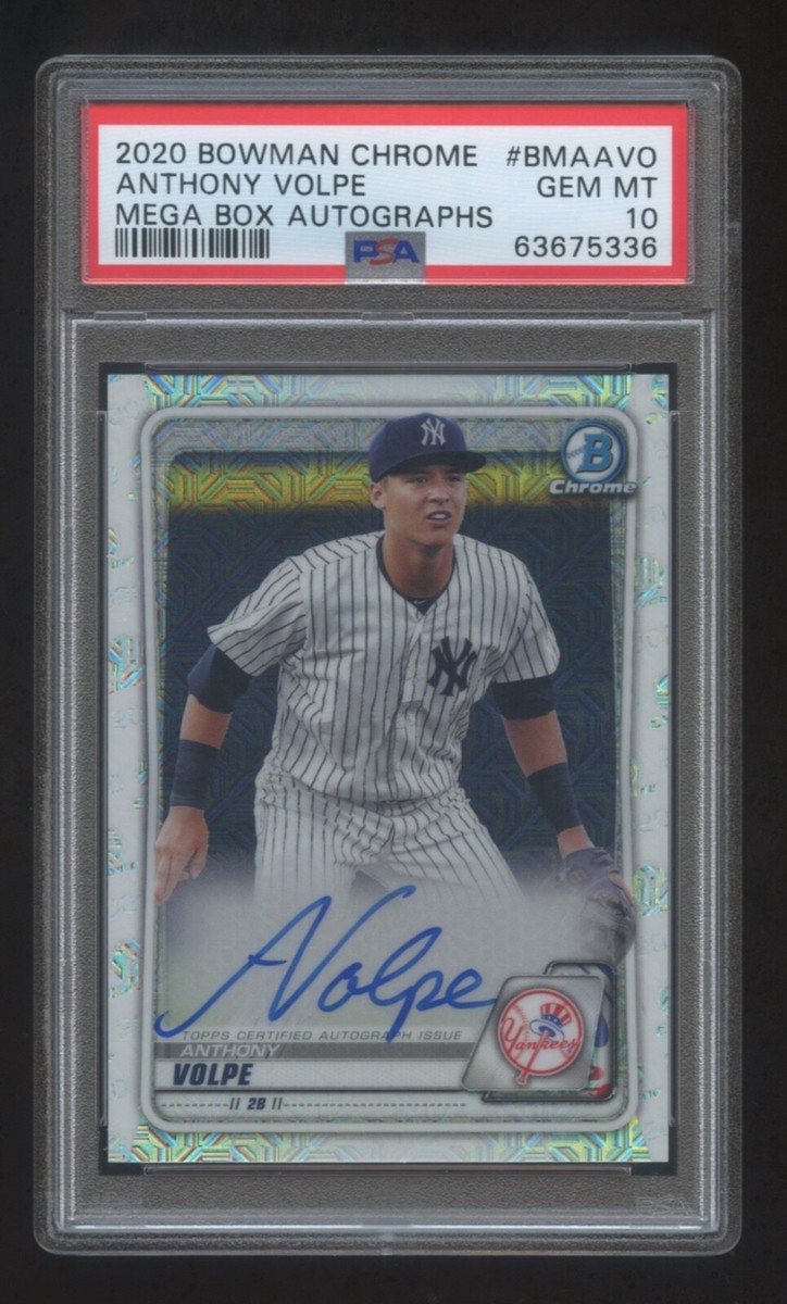 その他 2020 bowman anthony volpe auto psa10 PSA 10 ANTHONY VOLPE 2020 BOWMAN CHROME RC AUTOGRAPH MOJO