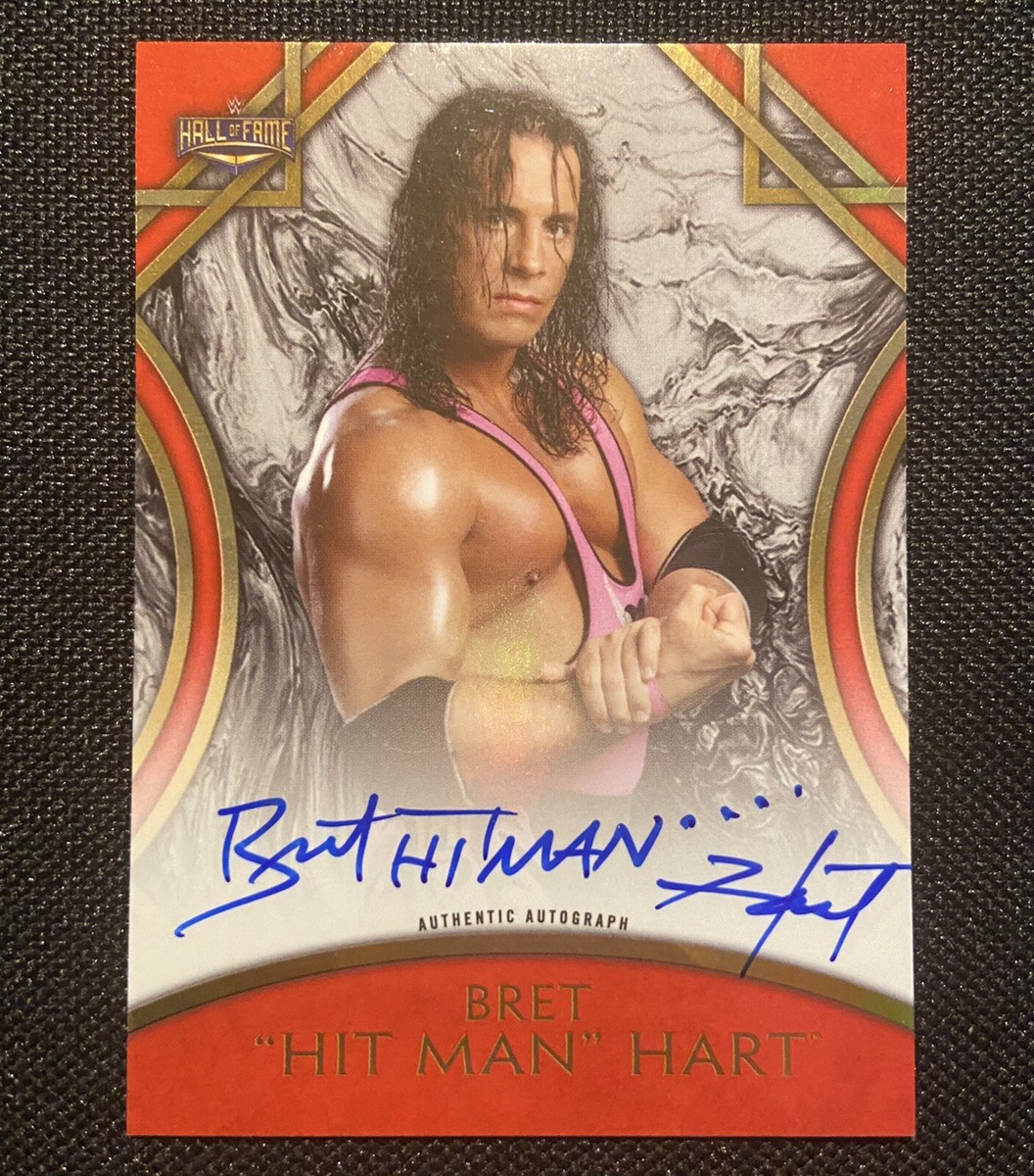 ヒットマン・ブレット・ハート　直筆サイン色紙（WWEスーパースター） Superstars By Signed – Products スポーツ選手