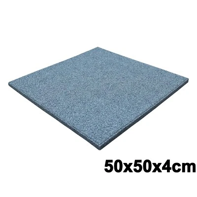 GS40 Fallschutzmatten Grau Spielplatz Schaukel Gummiplatte Kletterturm Garten