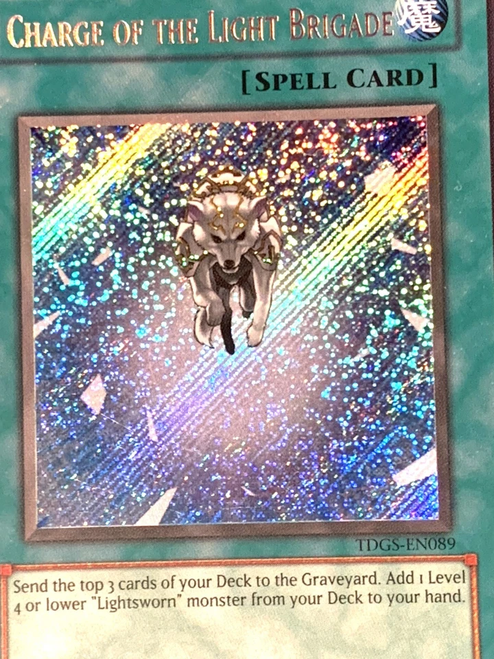 yugioh Charge of the Light Brigade TDGS-EN089 Secret Unlimited near mint - Image 2 of 4