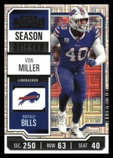 2023 Panini Contenders #13 Von Miller Season Ticket Retail *Mythic Relics*