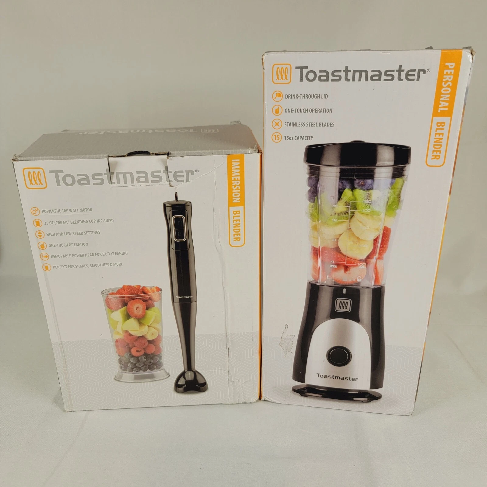 Toastmaster Immersion Blender & Personal Blender Open Box Lot
Opens in a new window or tab