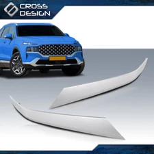 Front Left & Right Chrome Bumper Trims Fit For 2019-2020 Hyundai Santa Fe