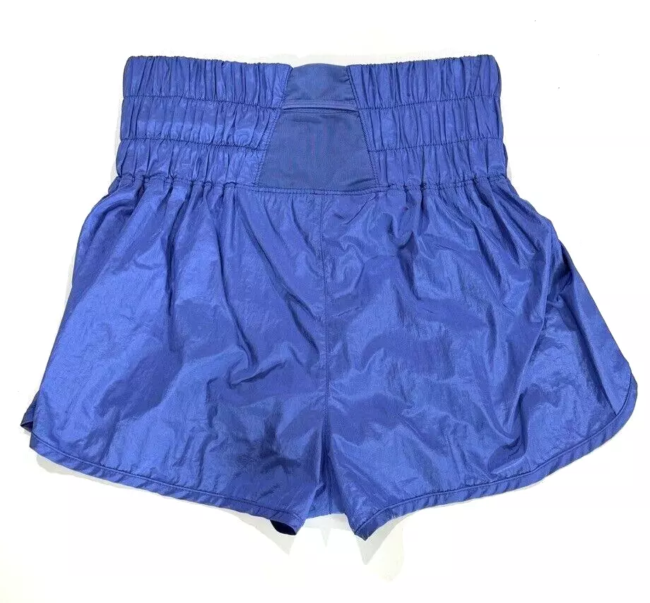 free-people-movement the way home high rise smocked workout shorts