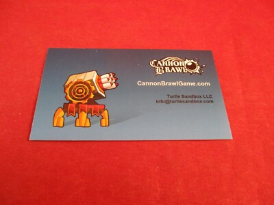 Cannon Brawl Game PS3 Switch Xbox One Video Game PAX Promotional Business Card
