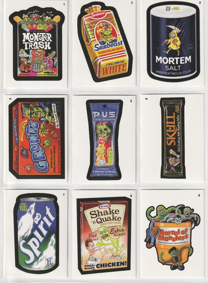 2024 Topps Wacky Packages Halloween ANS Complete Base Set 81 Cards