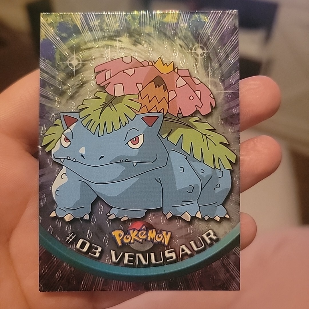 Topps Chrome Holo Foil Venusaur #03 Pokemon TV Animation NM Card  