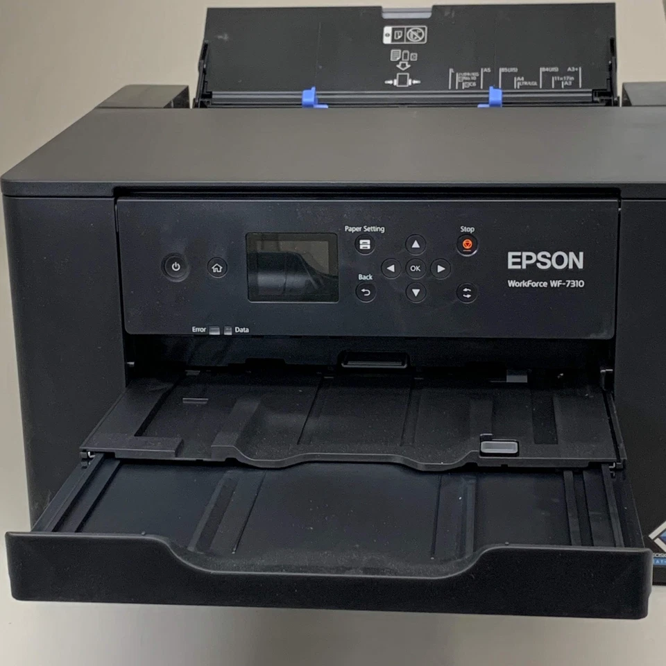 EPSON Wireless Wide-Format Printer 20.3"x34.9"x17.6" Black WF-7310 (New Other-Sl - Image 3 of 4