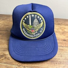 Vintage Washington DC Foam Mesh Trucker Snapback Hat Cap