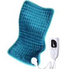 Heating pad for Back/Shoulder/Neck/Leg Pain Relief, 12"x24", Blue