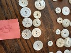 VTG Antique MOP Button Lot Carved Cuts Etched Victorian Lot Of 120 (B) — photo 10