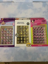 Disney Minnie, Despicable Me And Sofia The First Kids Press On Nails 24 PC Each
