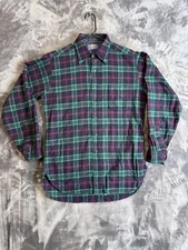 Vintage Pendelton Men's Long Sleeve Flannel Size Medium Virgin Wool Button Up