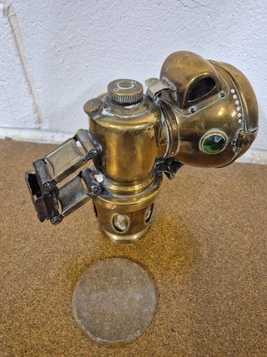 Powell & Hanmer Chieftain Carbide bicycle cycle Lamp Light Brass Vintage - Picture 5 of 7