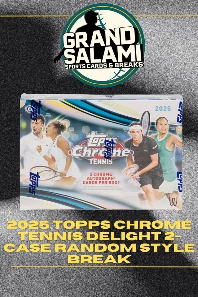 2025 Topps Chrome TENNIS Delight 2-Case Random Style Break