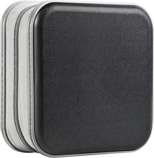 UENTIP 48 Capacity CD Case,Portable DVD Hard 6 x 6 x 2.76 inches, black