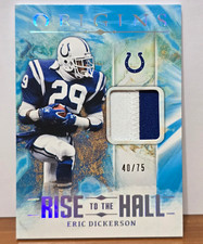 Panini 2024 Origins Eric Dickerson Rise to the Hall RTH-EDI Turquoise /75 MEM