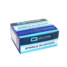 Qualicare Fabric Fingertip Plasters 7.6cm x 4.5cm Box of 50 Sterile Aid Care