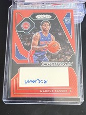 2023-24 Panini Prizm - Rookie Signatures Marcus Sasser Red Prizm /99 (AU, RC)