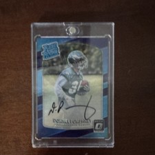 Panini 2017 Donnel Pumphrey Purple Autograph #162/35 Eagles Football Card