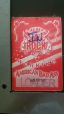KID ROCK  - VINTAGE ORIGINAL INDIANAPOLIS CONCERT 2000 TOUR CLOTH BACKSTAGE PASS