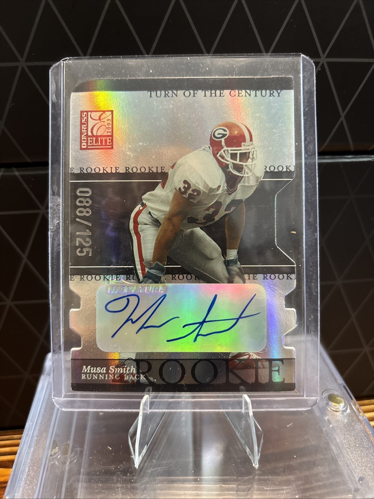 Musa Smith Donruss Elite Turn of the Century #123 Autograph