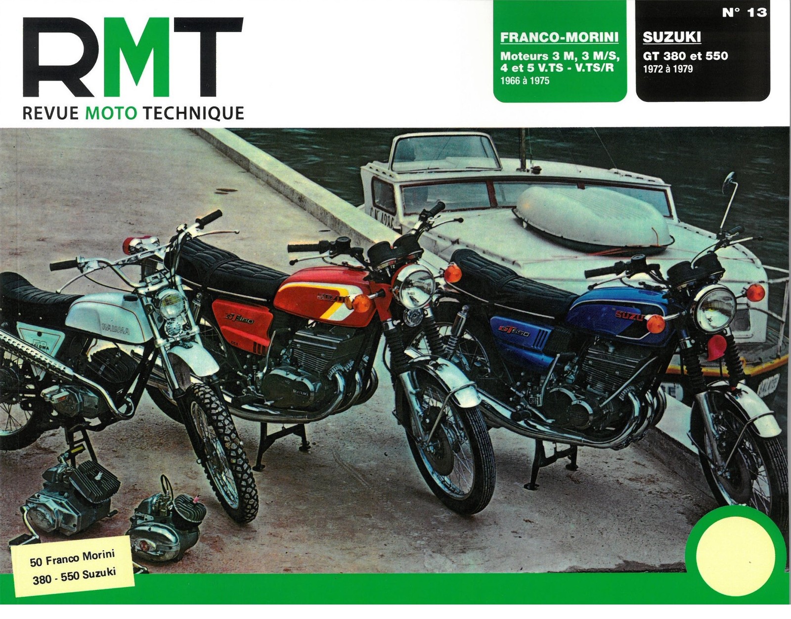 Revue technique moto Suzuki GT 380 documentation atelier Morini 49