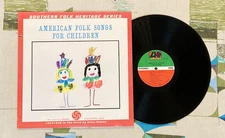 American Folk Songs for Children VA LP Alan Lomax Bessie Jones Almeda Riddle EX