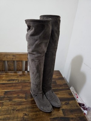Authentic Stewart Weitzman Knee-High Tan Suede Lowland Boots - Size 8 1/2 Womens