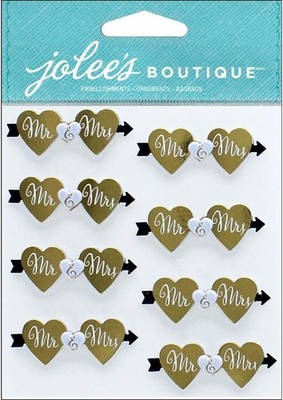 Jolee's Boutique MR. & MRS. REPEAT Dimensional Stickers - 8 pcs