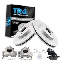 Front Brake Pad and Rotor Set Ceramic 276 mm BKA84067 Premium Ceramic Silver