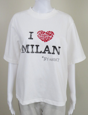 Trendt Vision I Love Milan Tee T-shirt SIZE Unisex XS *New with flaw 