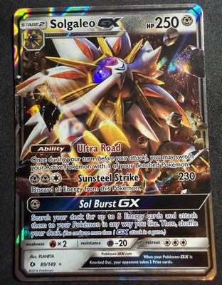 The Pokémon Company Pokémon TCG Solgaleo GX 89/149 SM Base UR Holo EN Ultra Road