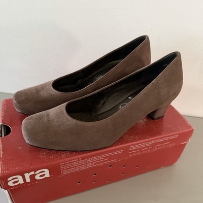 ara Quinn Womens 7 Pumps Light Brown Suede Heels Earthy Classic