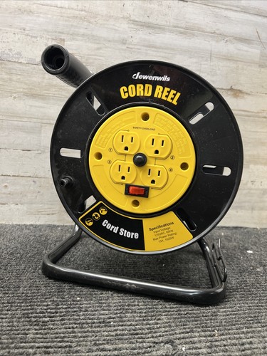 DEWENWILS Extension Cord Storage Reel with 4-Grounded Outlets Open Cord Reel - Picture 2 of 6
