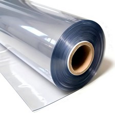 Flexa Clear Vinyl Fabric 40 Gauge 54 Inch Wide by The Yard Crystal Clear Vinyl