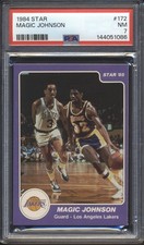 1984 - 1985 Star Basketball Magic Johnson #172 PSA 7 LAKERS NM HOF