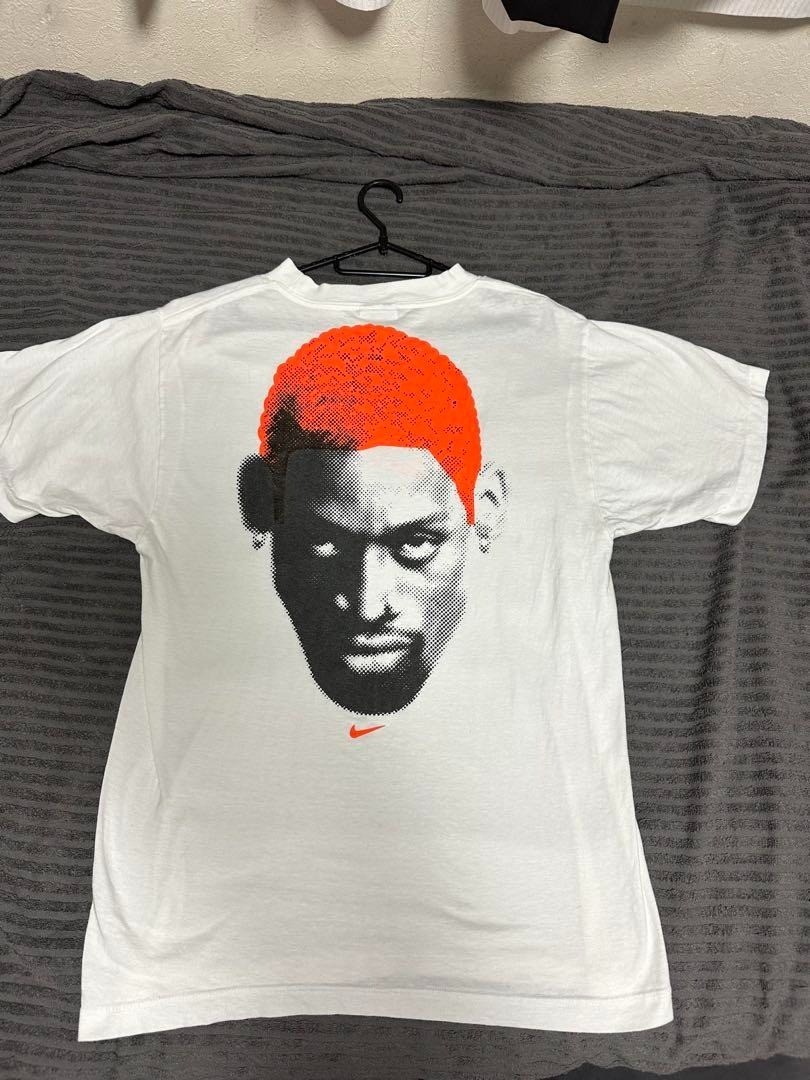 トップス 90s USA MURINA DENIS RODMAN L/S t-shirt Vintage Dennis Rodman Electric Rodman Blue Hair Productions