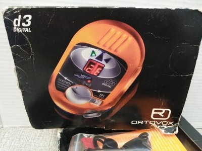 Ortovox d3 Digital Avalanche Transceiver With Chest Strap, case, box manual