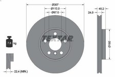 1X Bremsscheibe TEXTAR 92283605 BMW X2 (F39) 2 2017-2023