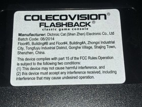 Classic Game Console 2003 AtGames Coleco Vision Flashback 60 Built-in Games NWOB