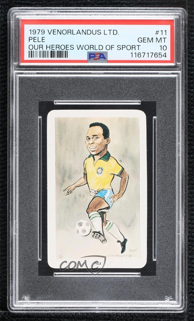 1979 Venorlandus World of Sport Our Heroes Flik-Cards Pele #11 PSA 10 GEM MT n8a