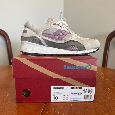 Saucony Shadow 6000 White/Grey/Purple Sneakers (S70441-2)