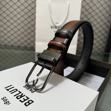 Berluti Leather Reversible Belt