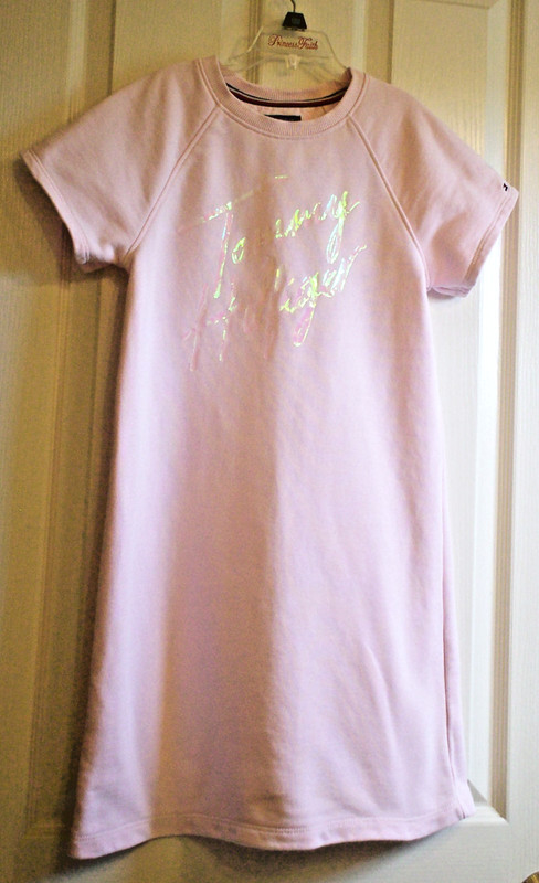 Tommy Hilfiger Girl's Beach Swim Coverup size L size 12 -14 Long Pink Cover