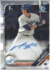 2019 Bowman Chrome .  MICHAEL BUSCH .  LA DODGERS .  Autograph rookie  # CDA-MB
