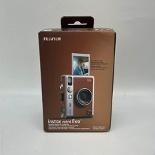 Fujifilm Instax Mini Evo Hybrid Instant Digital Camera Brown