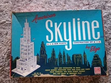 1950’s Vintage American Skyline Elgo Set No. 93 Plastic Construction Set Rare