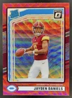 2024 Panini Donruss Jayden Daniels Optic Rated Rookie Preview Red Wave #389