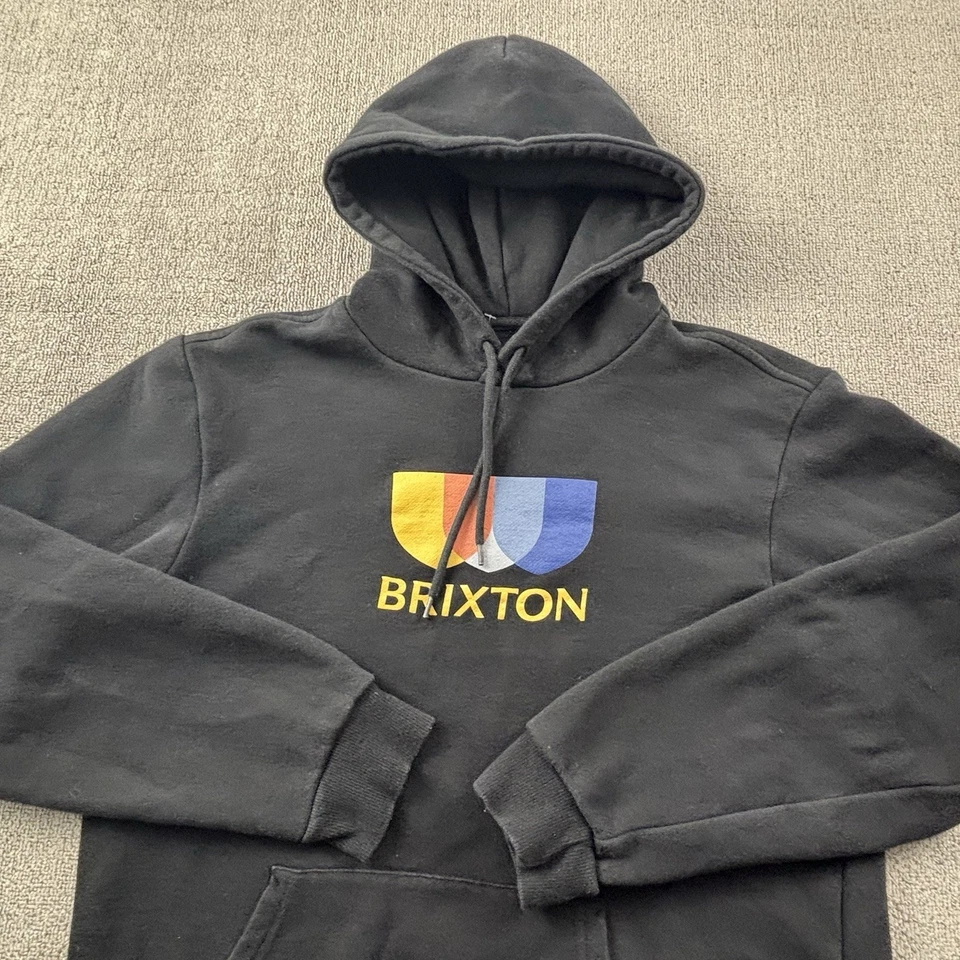 Brixton Hoodie Adult Large Black Long Sleeve Sweater Sweatshirt Casual Men's - Image 3 of 4